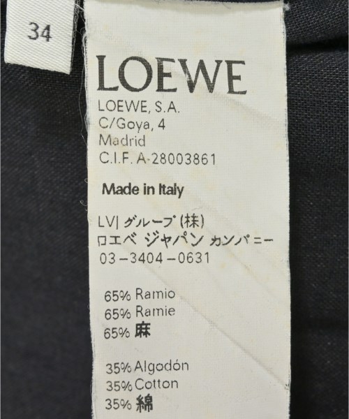 LOEWE（ロエベ）ブラウス 黒 サイズ:34(XXS位) レディース/2200701763534