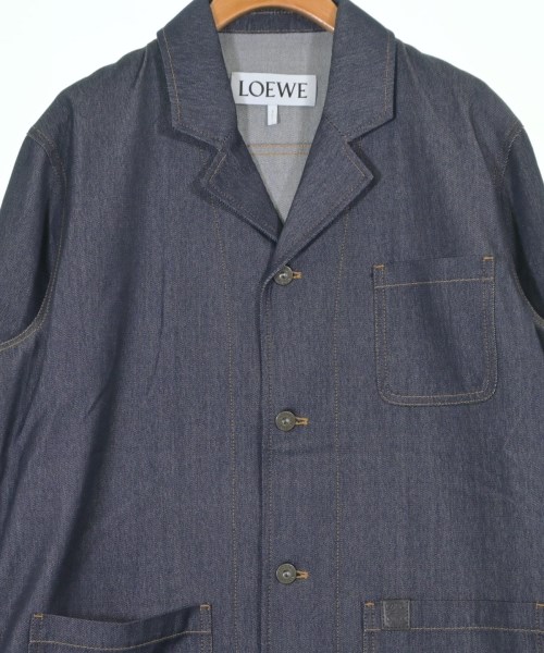 LOEWE（ロエベ）デニムジャケット 紺 サイズ:44(S位) メンズ