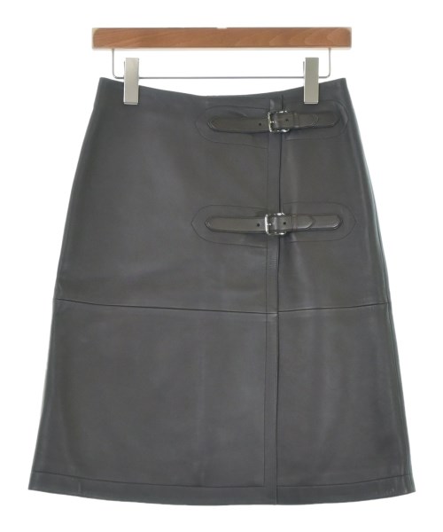 LOEWE(ロエベ)ひざ丈スカート 茶 サイズ:38(S位)/2200655056164