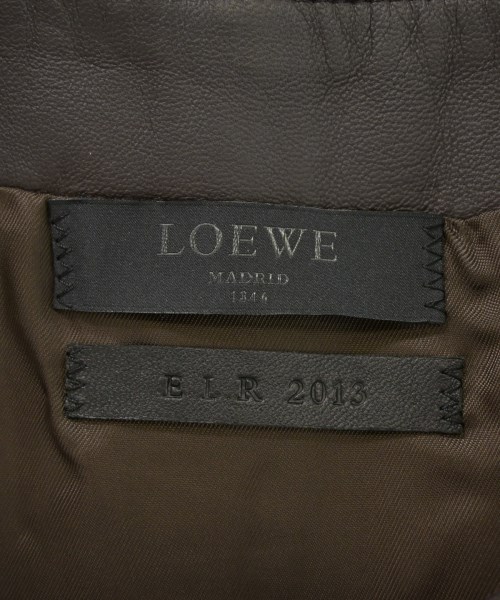 LOEWE（ロエベ）ひざ丈スカート 茶 サイズ:38(S位) レディース/2200655056164
