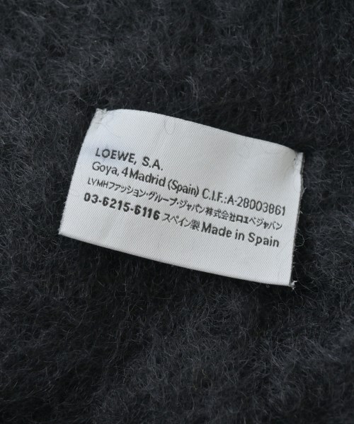 LOEWE（ロエベ）マフラー 黒 サイズ:- レディース/2200655323075