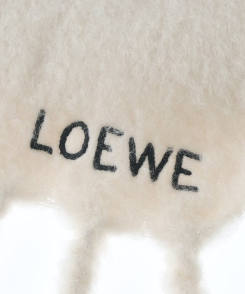 LOEWE（ロエベ）マフラー 白 サイズ:- レディース/2200655344018