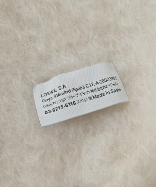 LOEWE（ロエベ）マフラー 白 サイズ:- レディース/2200655344018