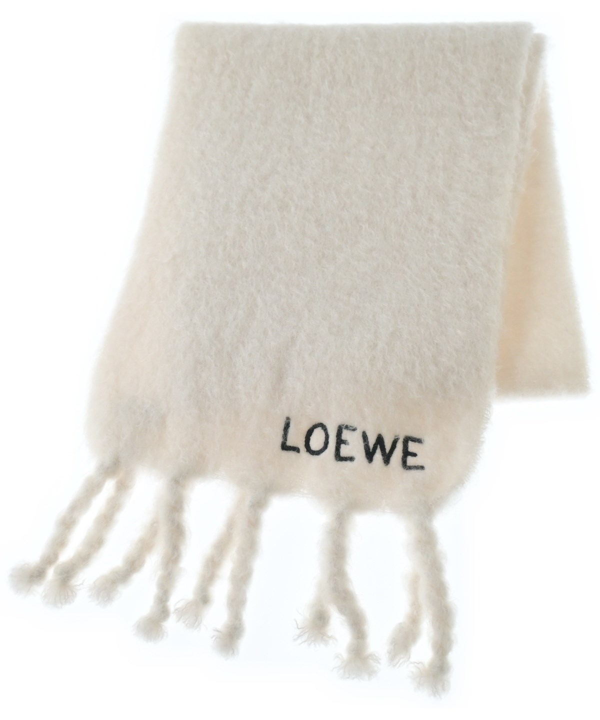 LOEWE マフラー　白 LOEWE（ロエベ）マフラー 白 サイズ:- レディース/2200655344018
