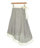 LOEWE（ロエベ）ひざ丈スカート グレー サイズ:36(XS位) レディース/2200657410070