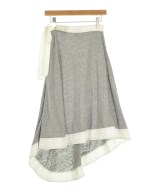 LOEWE（ロエベ）ひざ丈スカート グレー サイズ:36(XS位) レディース/2200657410070