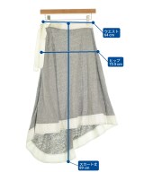 LOEWE（ロエベ）ひざ丈スカート グレー サイズ:36(XS位) レディース/2200657410070