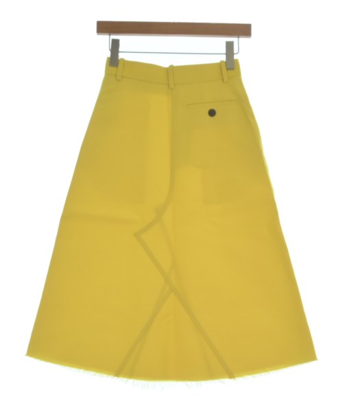 LOEWE（ロエベ）ひざ丈スカート 黄 サイズ:32(XXS位) レディース/2200657579135