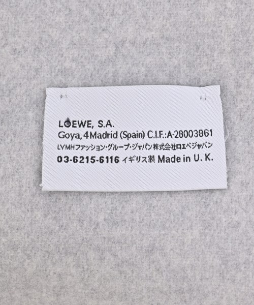 LOEWE（ロエベ）マフラー グレー サイズ:- メンズ/2200658088018