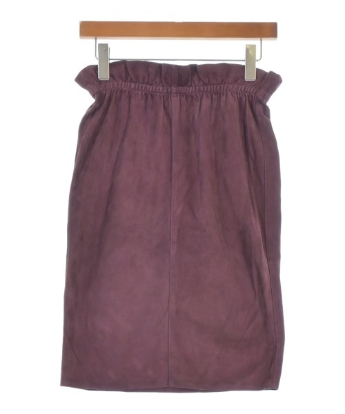 LOEWE（ロエベ）ひざ丈スカート 紫 サイズ:36(XS位) レディース/2200658417023