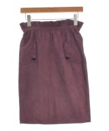 LOEWE（ロエベ）ひざ丈スカート 紫 サイズ:36(XS位) レディース/2200658417023