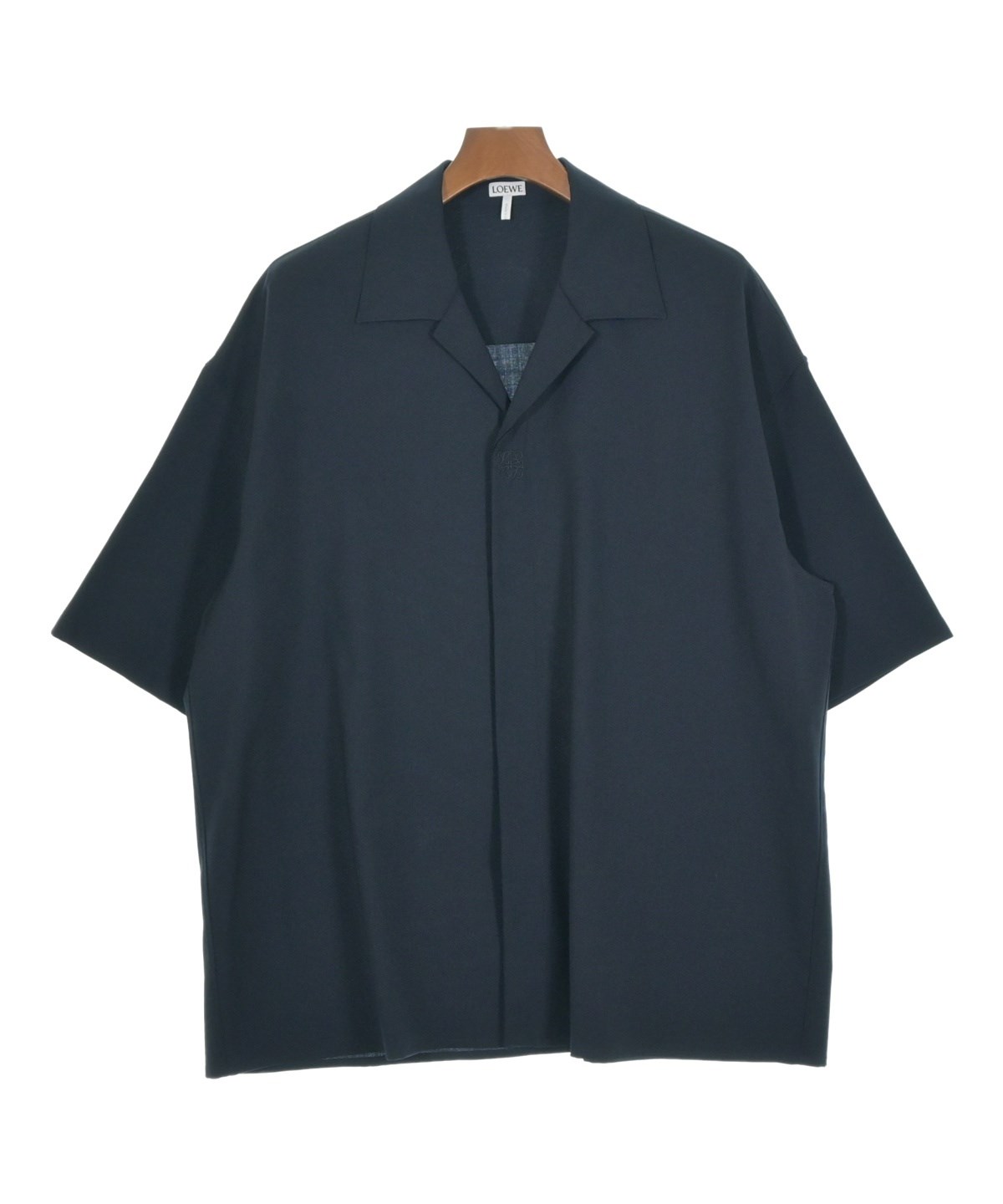 LOEWE（ロエベ）カジュアルシャツ 紺 サイズ:39(M位) メンズ