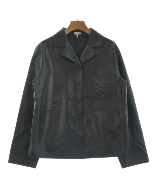 LOEWE(ロエベ)カジュアルシャツ 黒 サイズ:34(XS位)/2200653900056