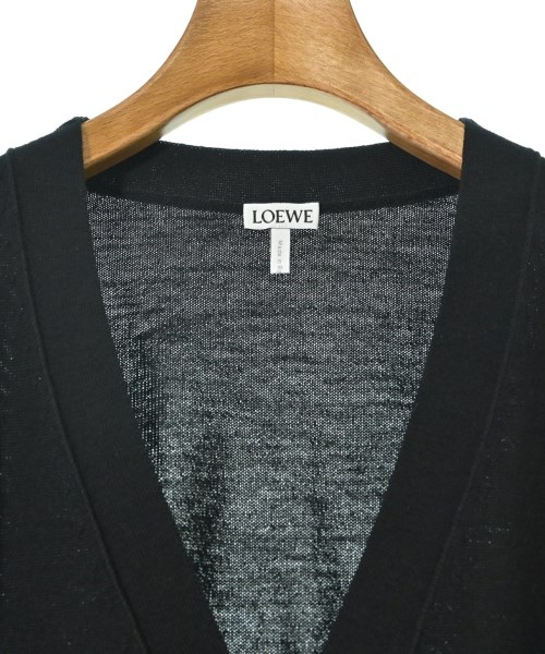LOEWE（ロエベ）カーディガン 黒 サイズ:S レディース/2200659997074