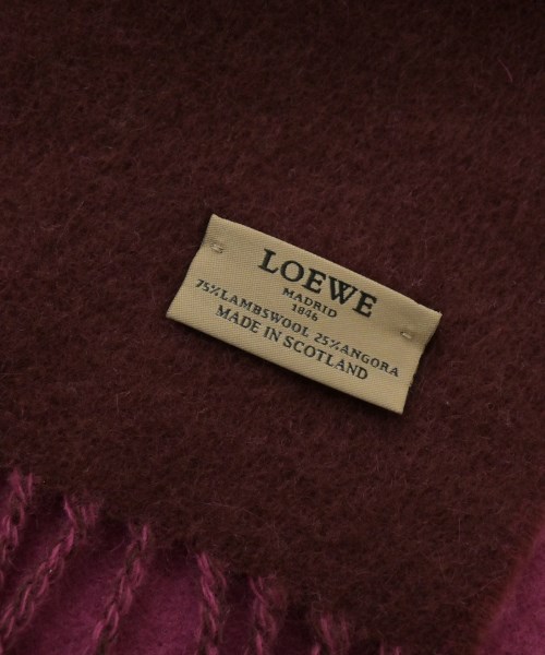 LOEWE（ロエベ）マフラー ピンク サイズ:- レディース/2200662394051