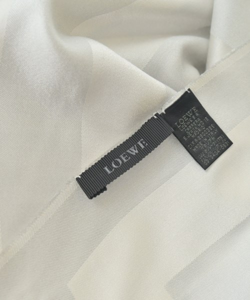 LOEWE（ロエベ）ストール 白 サイズ:- レディース/2200662394082