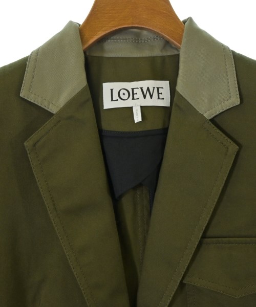 LOEWE（ロエベ）カジュアルジャケット カーキ サイズ:38(S位) レディース/2200710978011