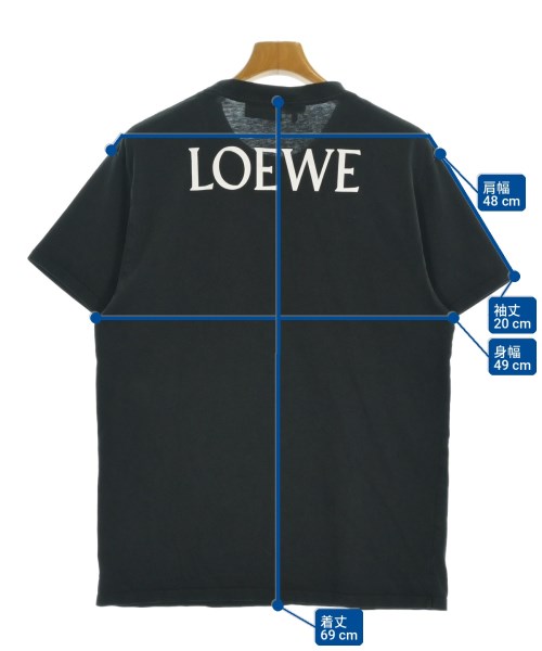 LOEWE（ロエベ）Tシャツ・カットソー 黒 サイズ:M メンズ/2200712422185