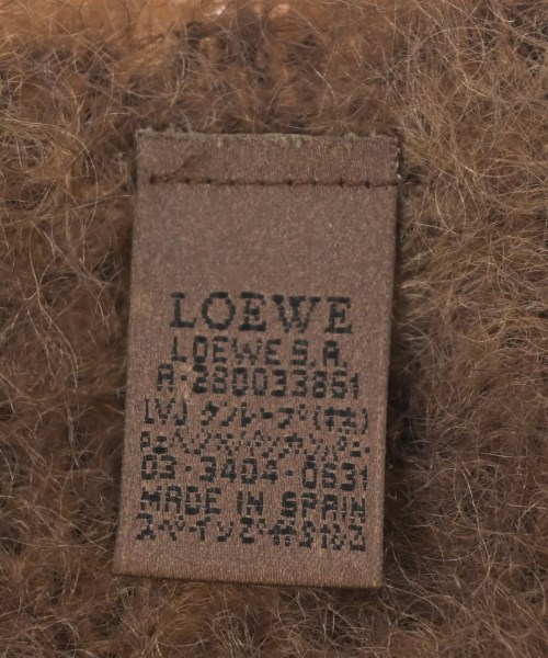LOEWE（ロエベ）マフラー 茶 サイズ:- レディース/2200709266068
