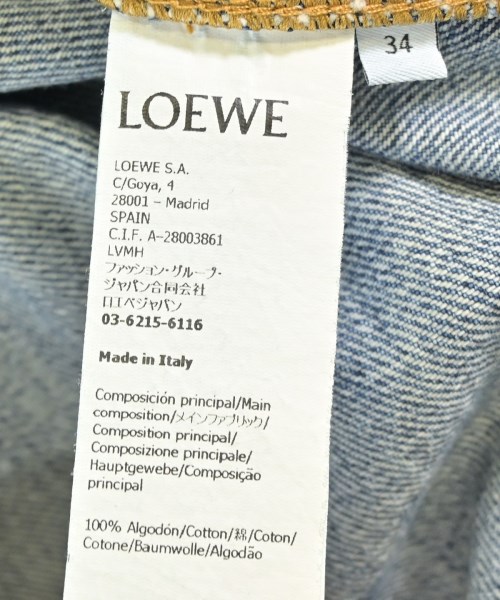 LOEWE（ロエベ）カジュアルシャツ 青 サイズ:34(XXS位) レディース/2200715224038