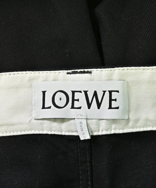 LOEWE（ロエベ）チノパン 黒 サイズ:50(XL位) メンズ/2200716244035