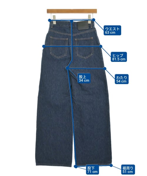 LOEWE（ロエベ）デニムパンツ 紺 サイズ:34(XXS位) レディース/2200713497335