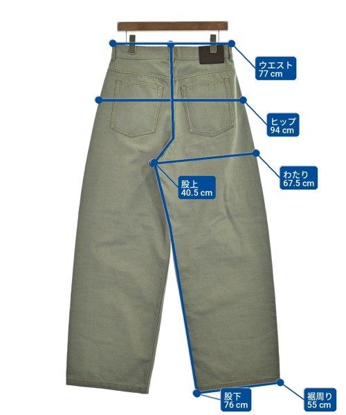 LOEWE（ロエベ）デニムパンツ カーキ サイズ:46(M位) メンズ/2200717281107
