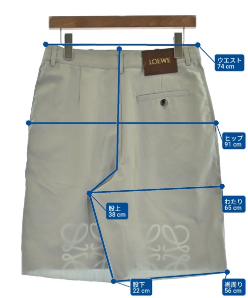 LOEWE（ロエベ）ショートパンツ グレー サイズ:46(M位) メンズ/2200717281121