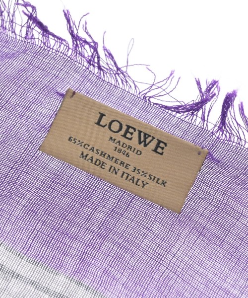 LOEWE（ロエベ）ストール 紫 サイズ:- レディース/2200645300048
