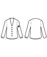 LOEWE（ロエベ）カーディガン 紺 サイズ:L メンズ/2200236360024