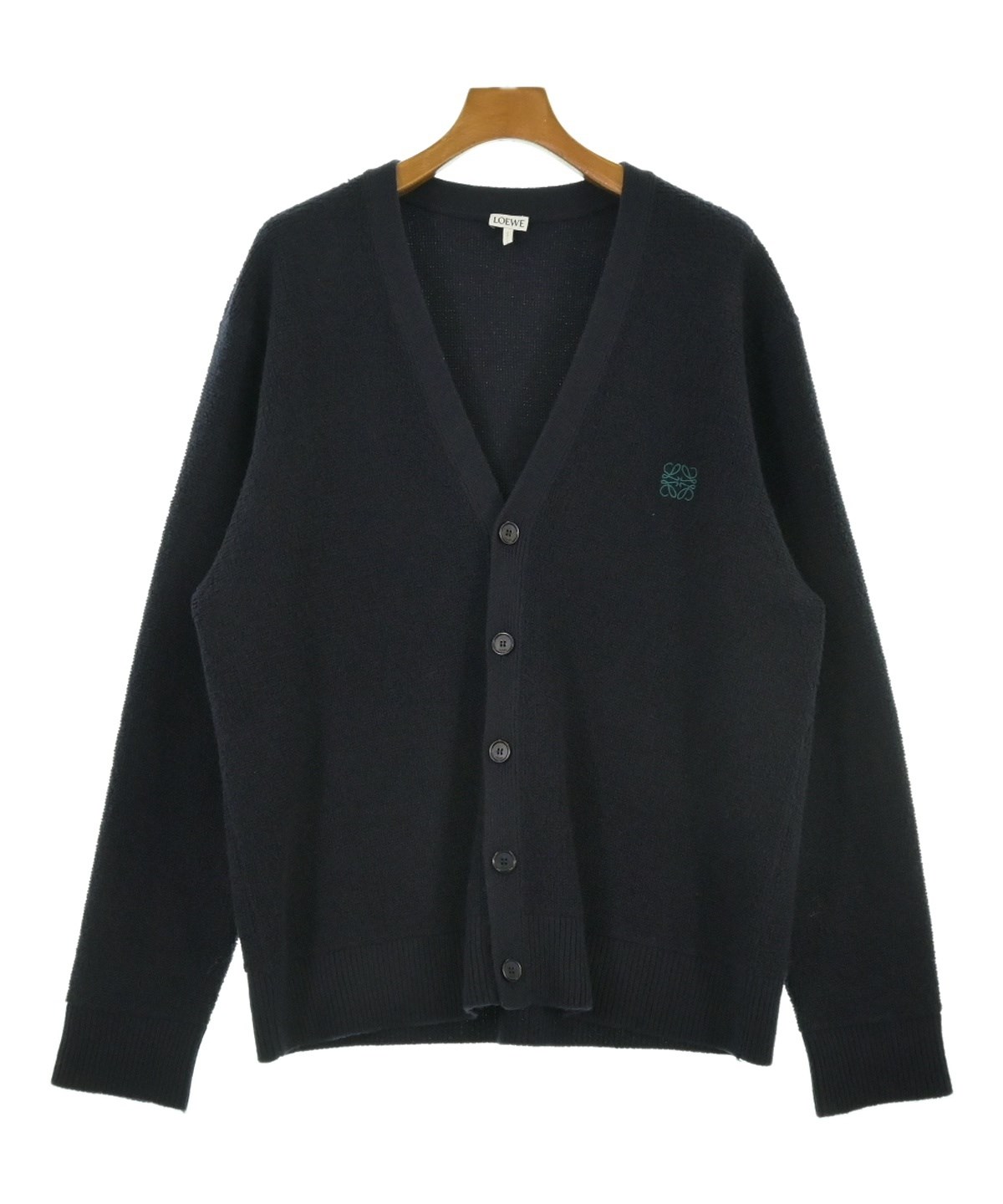 LOEWE（ロエベ）カーディガン 紺 サイズ:L メンズ/2200236360024