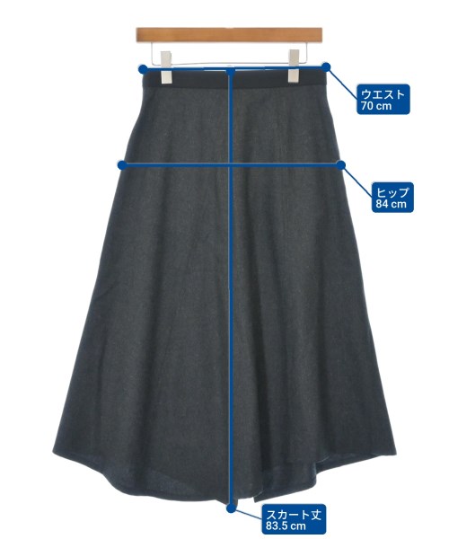 LOEWE（ロエベ）ロング・マキシ丈スカート グレー サイズ:36(S位) レディース/2200647869055