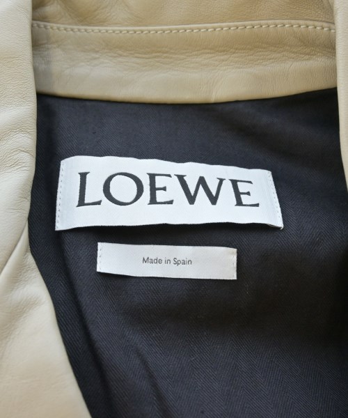 LOEWE（ロエベ）ライダース ベージュ サイズ:34(XXS位) レディース/2200648051022