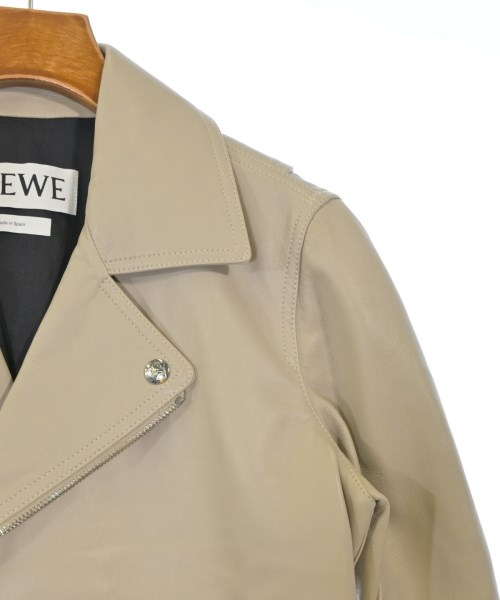 LOEWE（ロエベ）ライダース ベージュ サイズ:34(XXS位) レディース/2200648051022