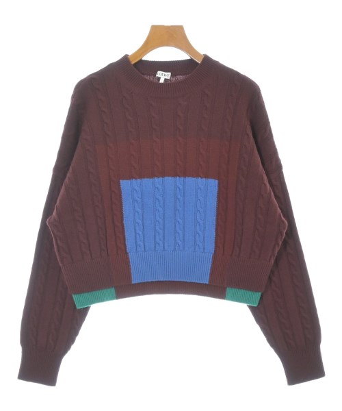 LOEWE(ロエベ)ニット・セーター 赤 サイズ:S/2200638269093