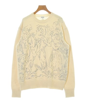 LOEWE（ロエベ）ニット・セーター 白 サイズ:M レディース