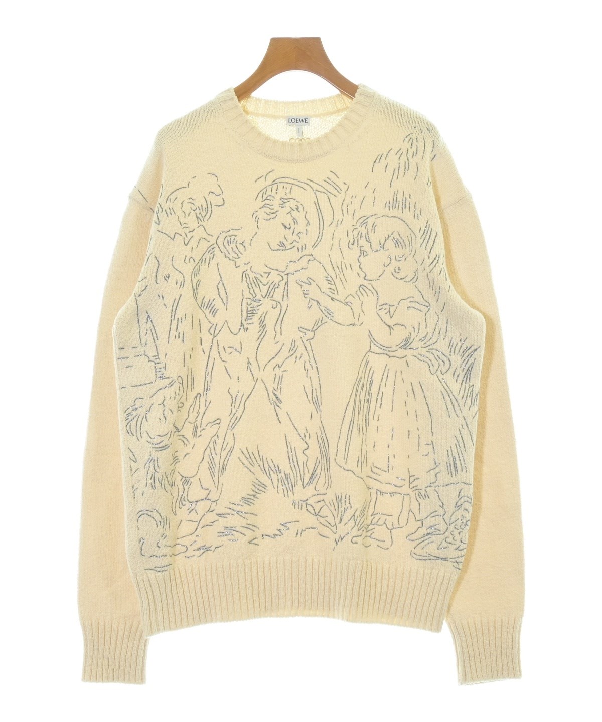 LOEWE（ロエベ）ニット・セーター 白 サイズ:M レディース