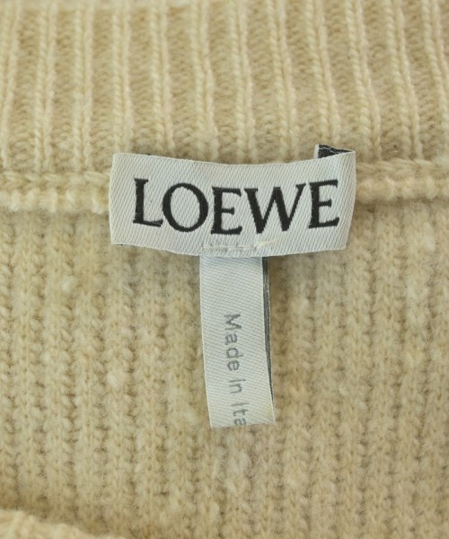 LOEWE（ロエベ）ニット・セーター ベージュ サイズ:L レディース/2200651502030