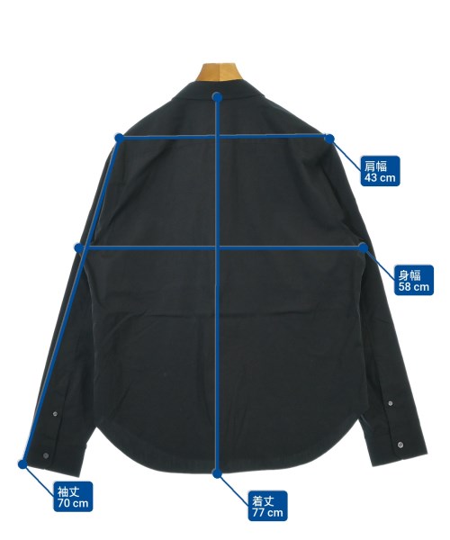 LOEWE（ロエベ）カジュアルシャツ 黒 サイズ:39(M位) メンズ/2200651589024