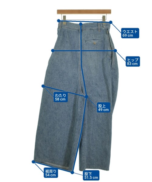LOEWE（ロエベ）デニムパンツ 青 サイズ:34(XXS位) レディース/2200653185019