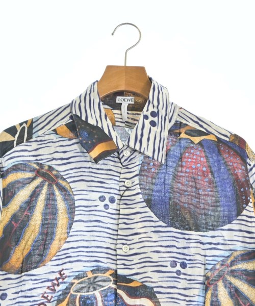 LOEWE（ロエベ）カジュアルシャツ 白 サイズ:L メンズ/2200653583013