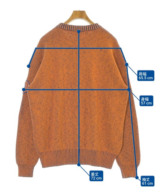 LOEWE（ロエベ）ニット・セーター オレンジ サイズ:L メンズ/2200654283141