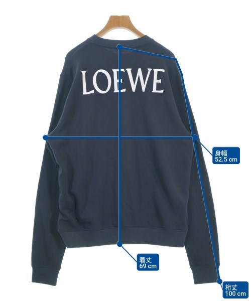 LOEWE（ロエベ）スウェット 紺 サイズ:XL レディース/2200700832545