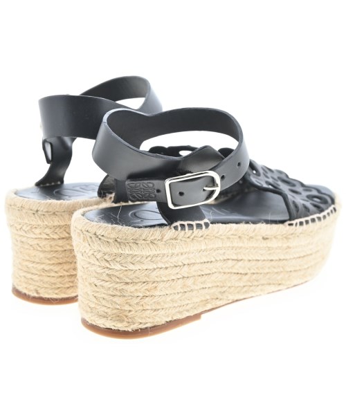 LOEWE（ロエベ）エスパドリーユ 黒 サイズ:EU38(24.5cm位) レディース/2200701481179