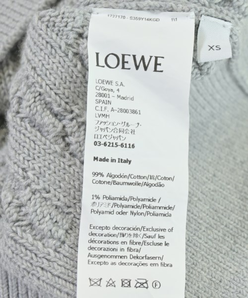 LOEWE（ロエベ）ベスト グレー サイズ:XS レディース/2200704009035