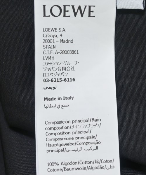 LOEWE（ロエベ）カジュアルシャツ 黒 サイズ:39(M位) メンズ/2200704436039