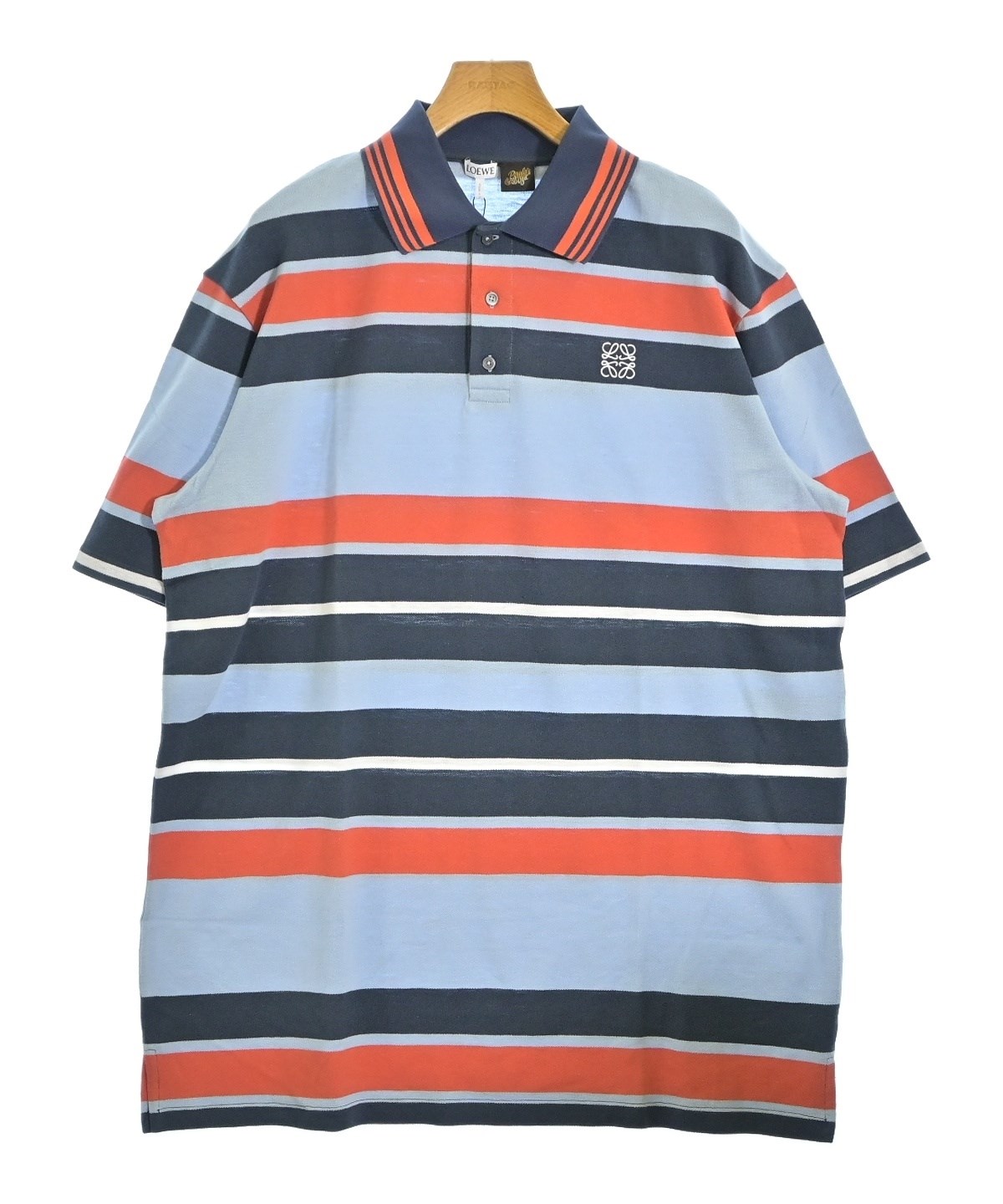 【正規品】LOEWE ポロシャツ LOEWE（ロエベ）ポロシャツ 青 サイズ:L メンズ/2200704436053 |【公式