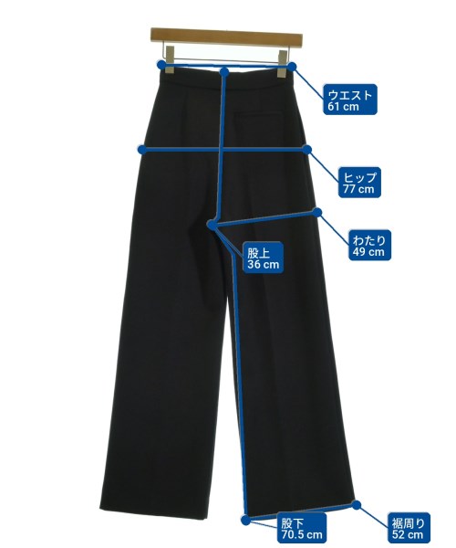 LOEWE（ロエベ）スラックス 黒 サイズ:34(XXS位) レディース/2200702696022