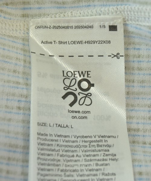LOEWE（ロエベ）Tシャツ・カットソー 茶 サイズ:L メンズ/2200705077033