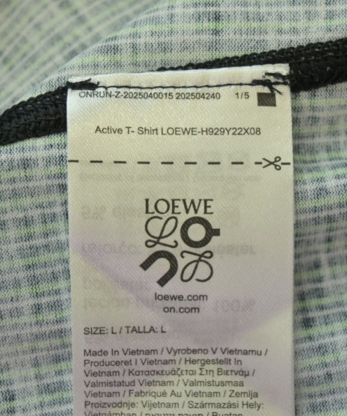 LOEWE（ロエベ）Tシャツ・カットソー 緑 サイズ:L メンズ/2200705077040